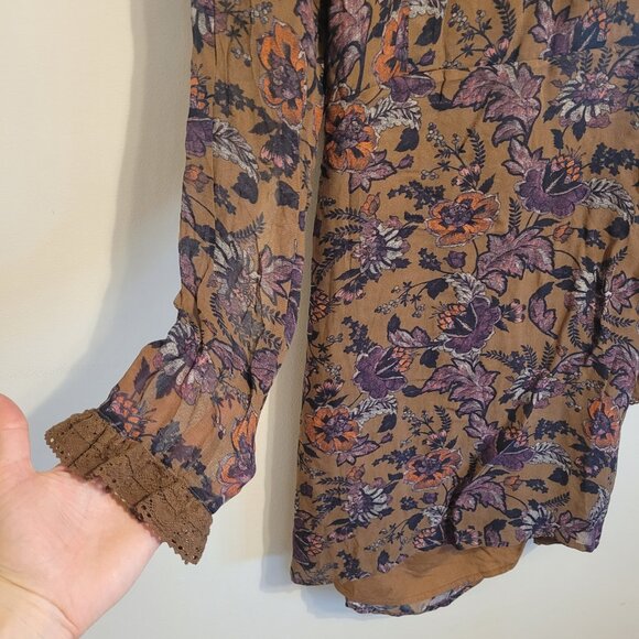 Free People Brown Floral Mini Dress - Picture 5 of 8